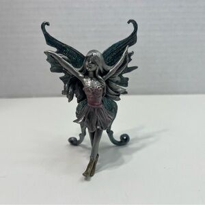 Fairy Tale Collection Pewter Fantasy Fairy Small Figurine in Pink Dress